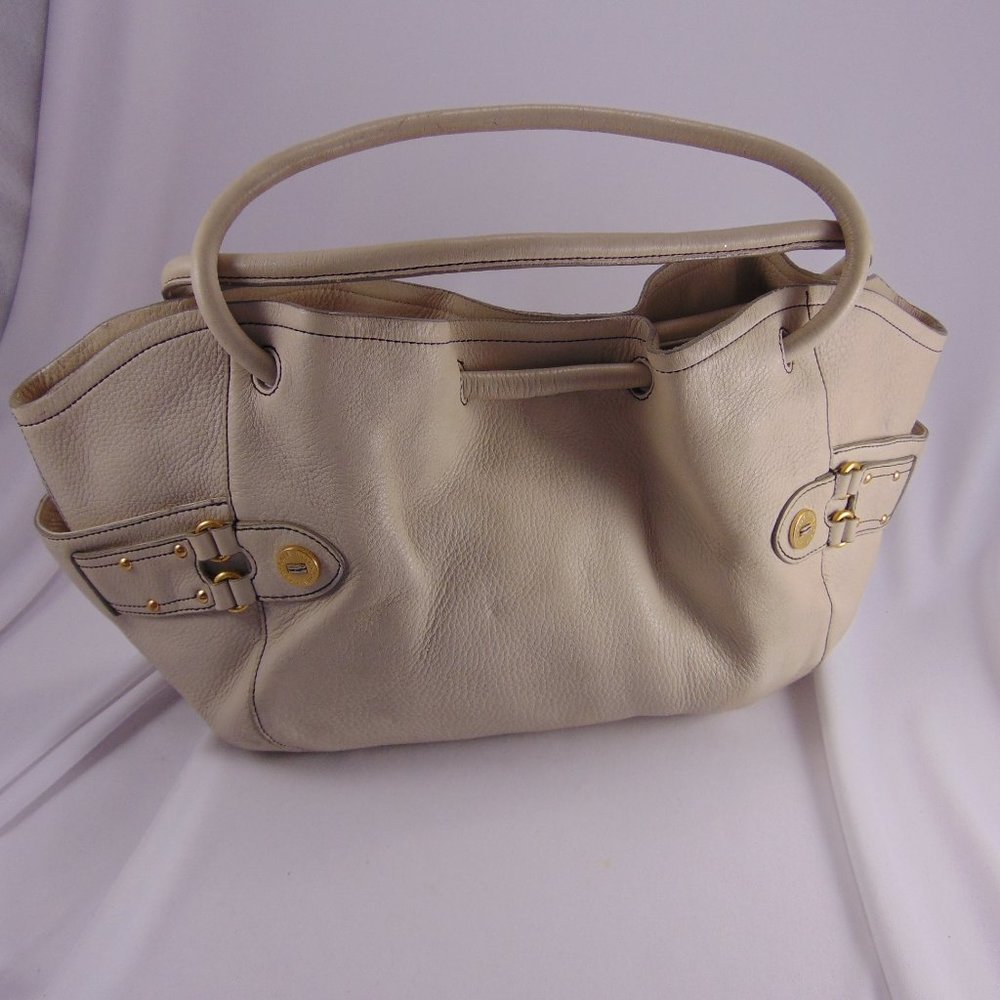 COLE HAAN  "Denney" Satchel Pebbled Leather Purse